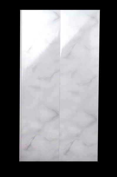 3D-панель с ПВХ УВПП 250х8х3000 мм мрамор серый глянец