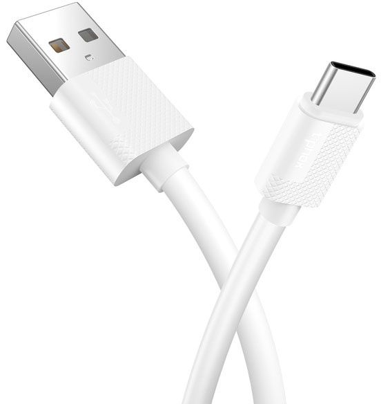 Кабель T-PHOX USB Type-C 1.2 м білий (T-C801 white) Nets 