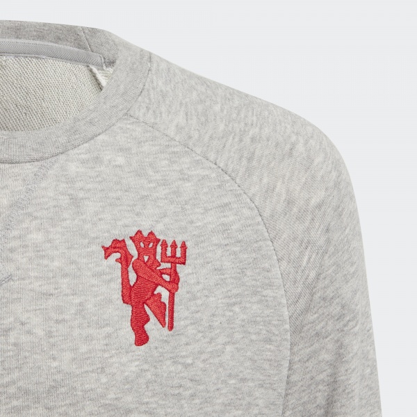 Джемпер Adidas MUFC KIDS CRSWT DX9075 р. 140 сірий