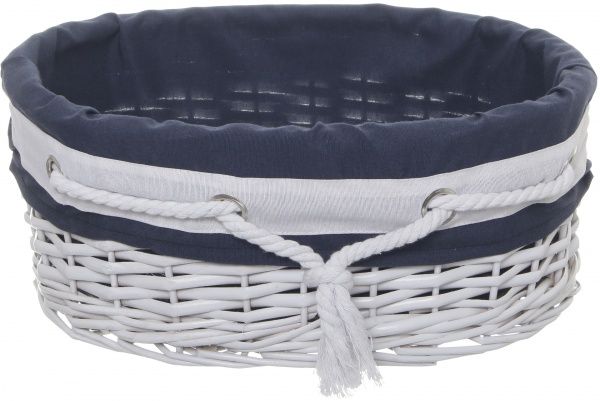 Корзина плетеная с текстилем 40x31x16 см XT12-4CD-3 