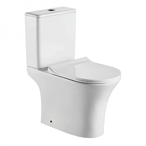 Унитаз-компакт VOLLE Cadiz Rimless нижний подвод с сиденьем Duroplast Slim slow-closing 1339.002000