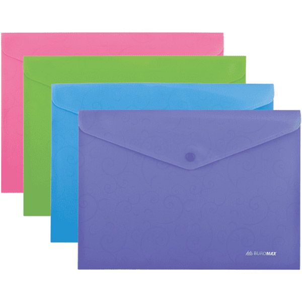 Папка-конверт Buromax Barocco на кнопке A4