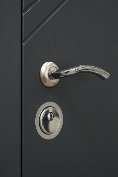 Дверь входная Министерство дверей КС антрацит / белый матовый 2050х860 мм правая