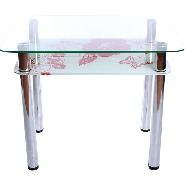 Стіл кухонний Maximum 90x65 см червоно-білий