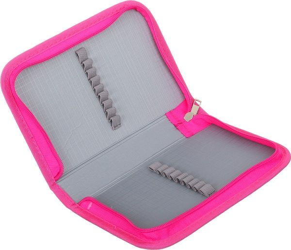 Пенал школьный Пегас розовый с рисунком