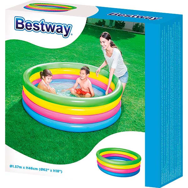 Бассейн надувной Bestway Разноцветный 157х46 см