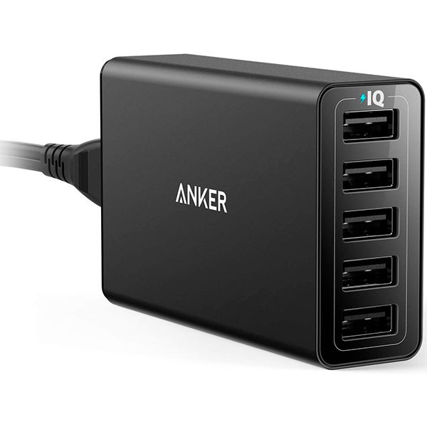 Мережевий зарядний пристрій Anker POWERPORT 5 - 40W 5-PORT USB POWER IQ V3