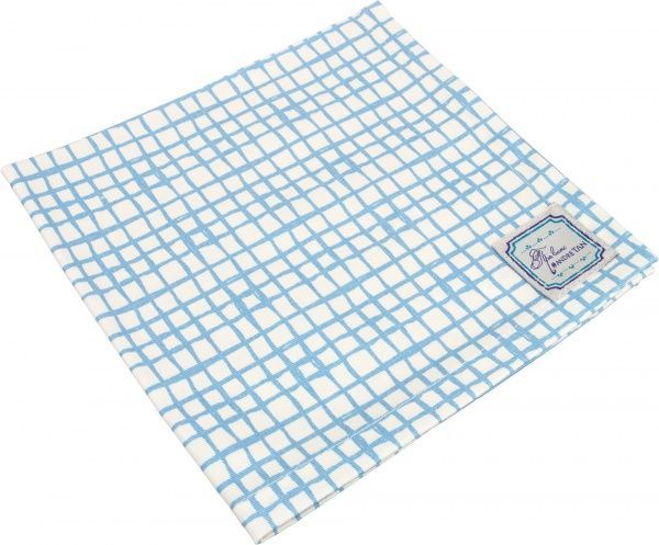 Серветка Прованс Блакитна клітинка 40x40 см блакитний 