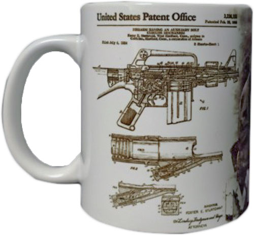 Кухоль P1G 0,35 л керамічна M16/AR15 [1314] Snow White, 0,35