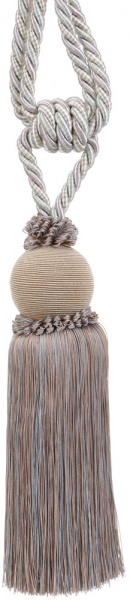 Подхват для штор 2018-51-K-85 кремовый/бирюзовый Majestic