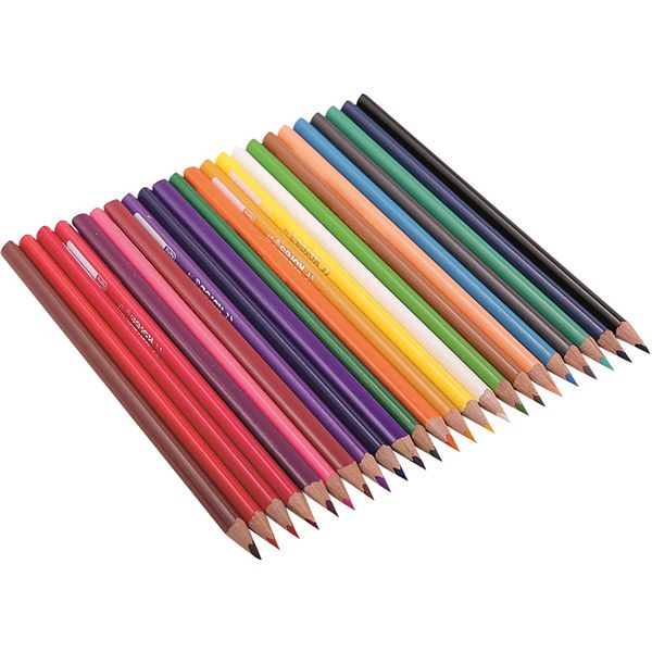 Олівці кольорові 24 шт. з чинкою трикутні 3 мм K93324 Kores