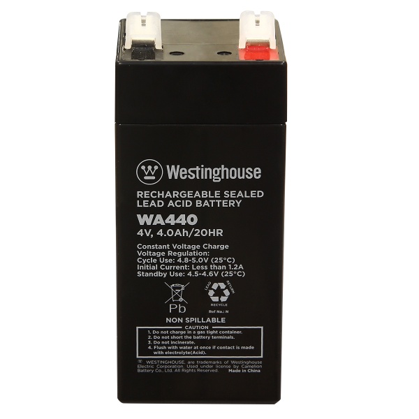 Батарея акумуляторна Westinghouse 4V 4Ah terminal T1 WA440N-T1 