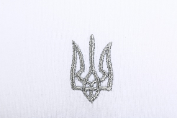 Футболка LOGOS с вышивкой Серебряный Герб 04-09-00-0013 р.2XL 201 Біла