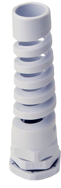 Кабельный ввод АСКО-УКРЕМ PGS 16 спиральный белый