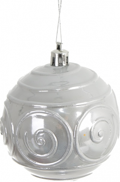 Набор елочных шаров пластиковых Люкс синий d80 мм 75 шт./уп. 