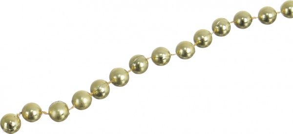 Декорация новогодняя Бусы золотые 1х800 см