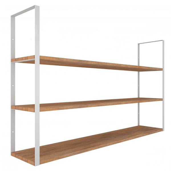 Кронштейн для полок Valore Прямоугольник тройной Loft SW-TR-28 белый