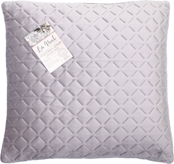 Подушка декоративная Nadia 45x45 см темно-серый La Nuit 