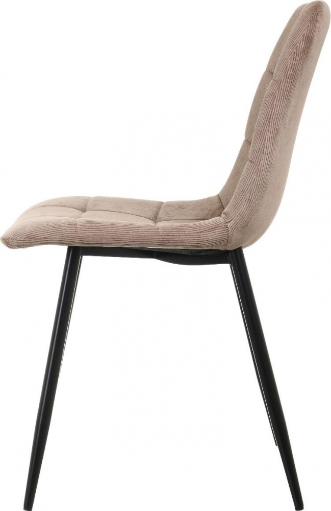 Стул Центр Меблів Summy 45х56х88 см вельвет Corduroy-6 молочный / черный