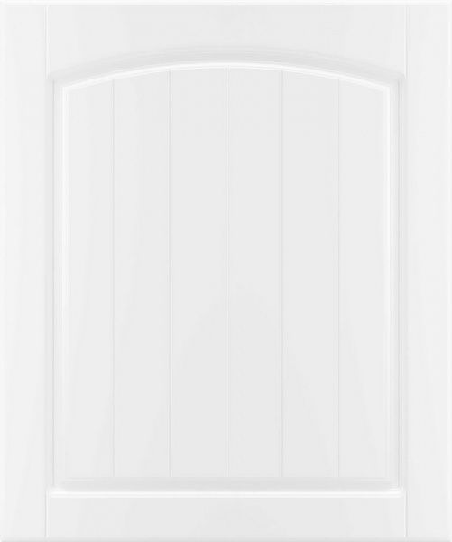 Фасад для кухні Грейд-Плюс Прованс білий гладкий №383 713x596 правий