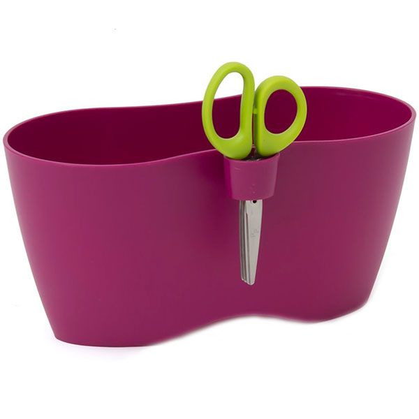 Горщик пластиковий Prosperplast Limes dublo фігурний 2,3л фуксія (19508-235) 