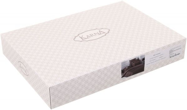 Комплект постельного белья Loft 2 коричневый Karna 