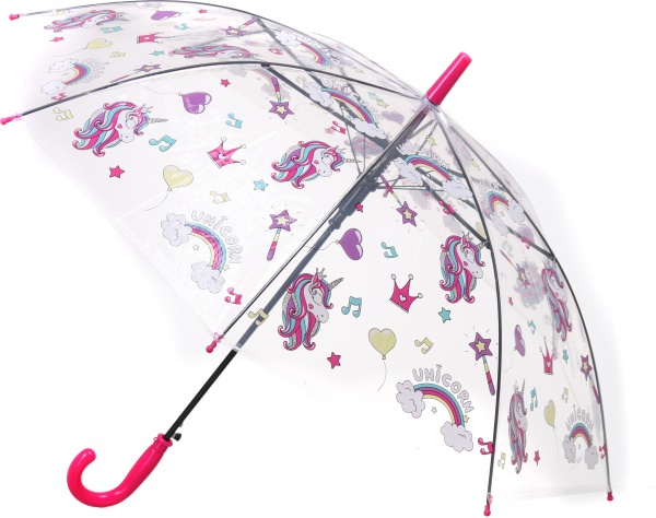 Парасолька Susino Єдиноріжка прозорий із малюнком UP2131 