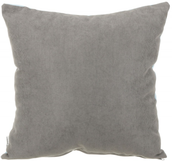 Подушка декоративна Щасливий хаскі 36,5x36,5 см блакитний Orner 