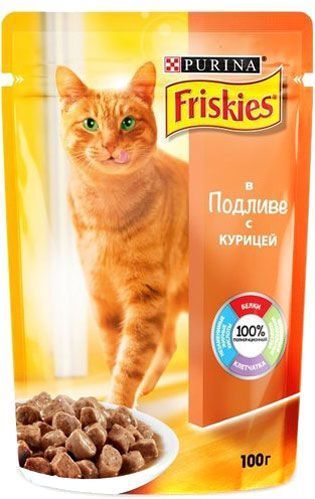 Корм Friskies с курицей в подливке 100 г