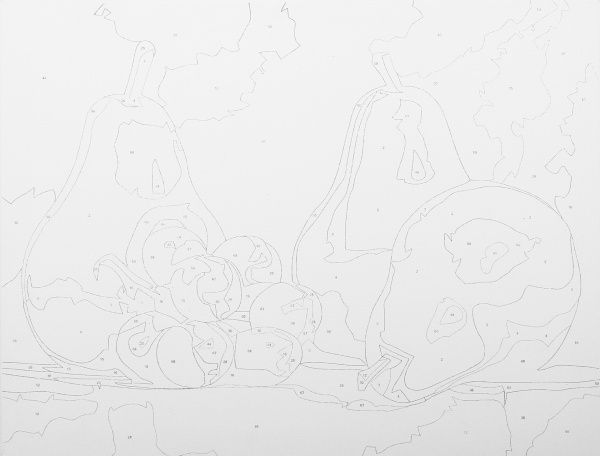 Картина по номерам Натюрморт Груши Rosa Start 