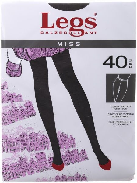 Колготки женские Legs 111 MISS 40 den grigio р. 3 светло-серый 