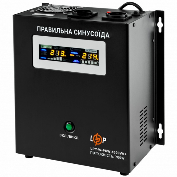 Джерело безперебійного живлення (ДБЖ) LogicPower 12V LPY-W-PSW-1000 VA+(700 Вт)10 A/20 A 4144