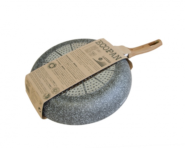 Сковорода з кришкою глибока Ecopan Domo 28 см H-49PA28 Ballarini