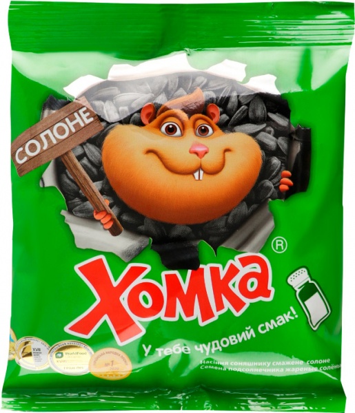 Насіння соняшника Хомка солоне 125 г