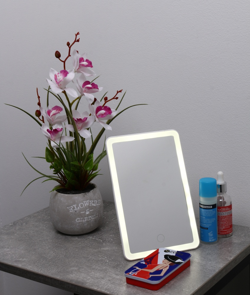 Зеркало-лампа декоративная Luna 3,6 Вт белый LML-IV0350-B