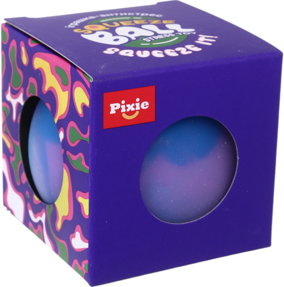 Игрушка-антистресс PIXIE красочный мяч 86 г 65 мм в ассорт. CKS-10741
