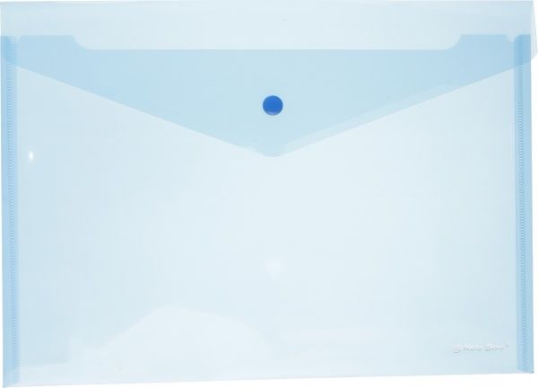 Папка-конверт А4 на кнопке синяя Nota Bene