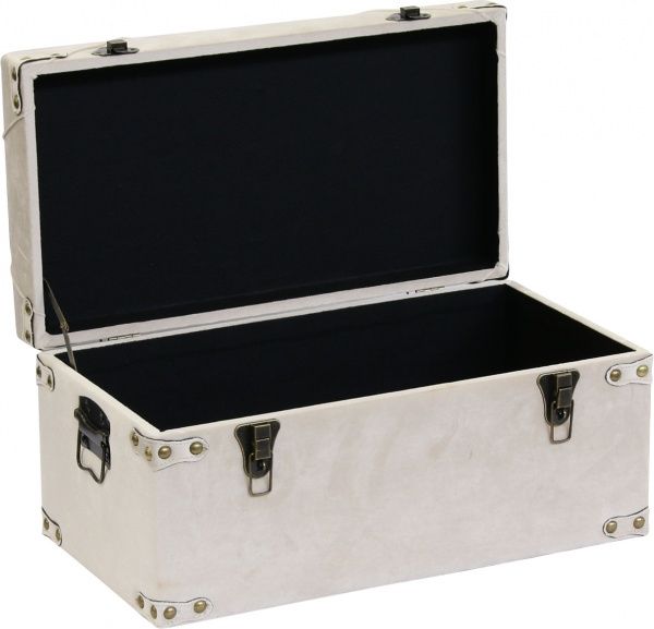 Сундук-пуф Art&Crafts Велюр 57х30х29 см серый 