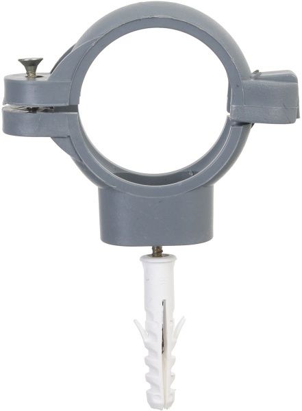 Хомут Rhein з дюбелем для кріплення каналізаційних труб d=40 мм