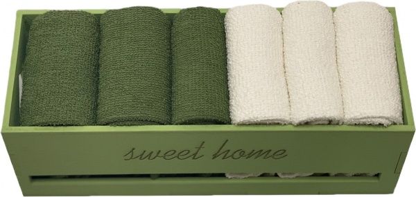 Набір рушників кухонних Sweet home 6 шт. 30x30 см 
