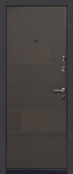 Дверь входная Министерство дверей Оптима 58 венге серый горизонт 2050х860 мм правая