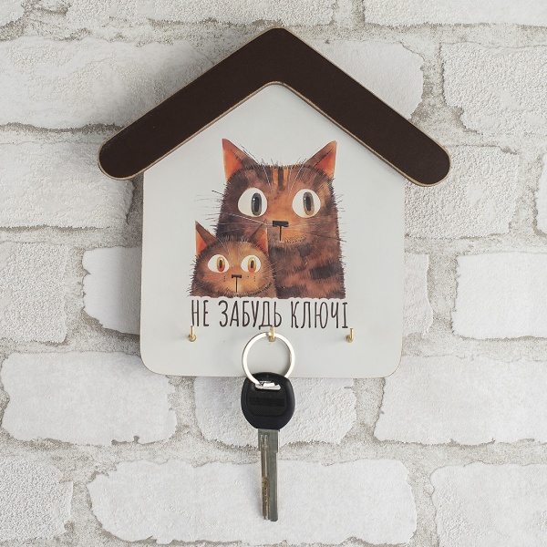 Ключница GrayCat «Не забудь ключі. Руді коти» (kmm0113)