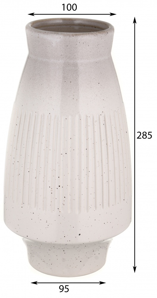 Ваза керамічна Pinsung Ceramics Boko 28 см біло-сірий градіент PS33352