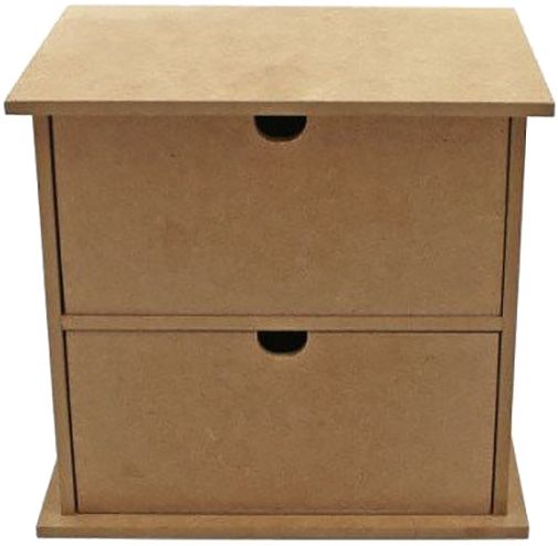 Мини-комод МДФ 2 ящика Rosa Start 