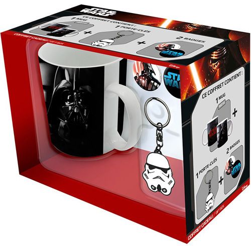 Набір подарунковий FSD Star Wars чашка Штурмовик-Вейдер + брелок + значки (ABYPCK054_2) 