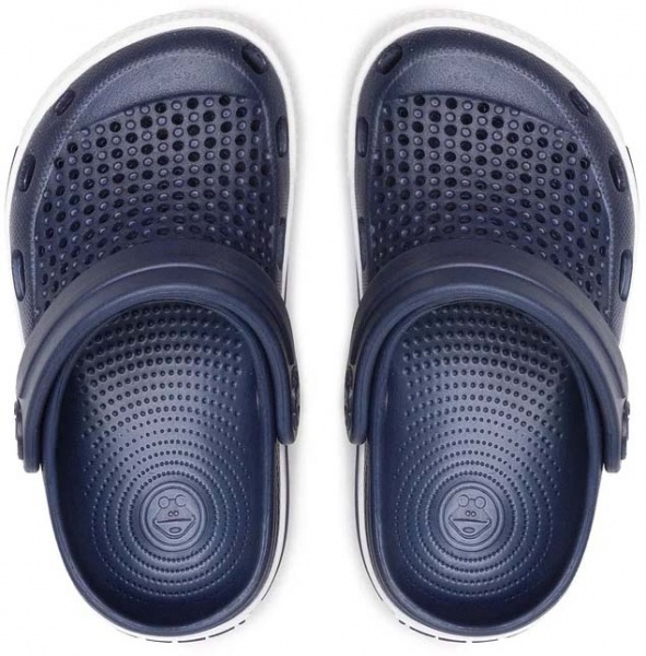 Сабо Coqui 6423 Navy/White р.EUR 26/27 темно-синий с белым