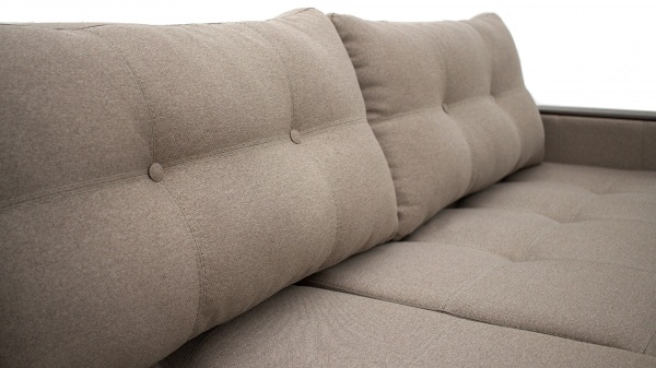 Диван кутовий Кедр ПЛЕЙН лівий (7) капучино 2400x1700x880 мм