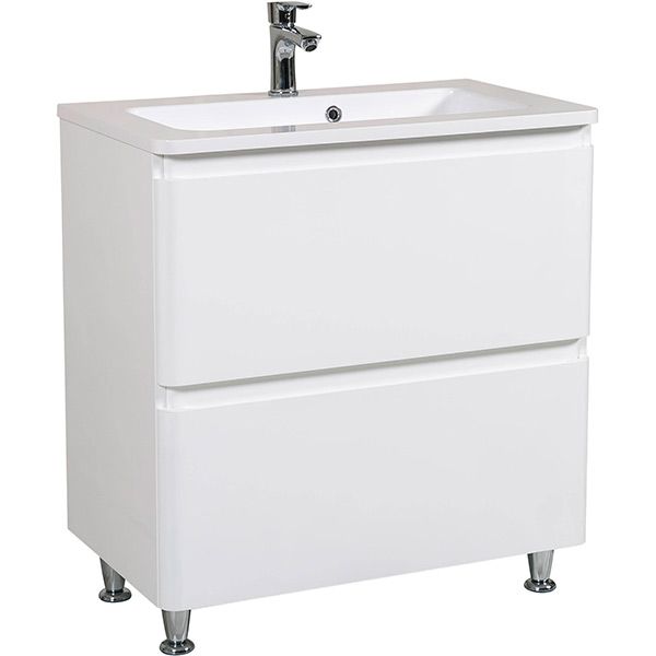 Тумба напольная Aqua Rodos Акцент с умывальником Альфа 80