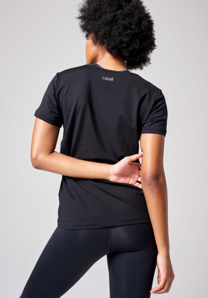 Футболка Casall ESSENTIAL MESH DETAIL TEE 20451-901 р.M чорний