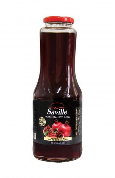 Сік гранатовий 100% без цукру Saville 1л 